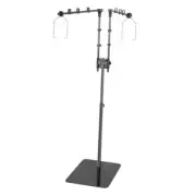 Reptile Dual Lamp Stand, Floor Light Holder with Adjustable Heigh Bracket