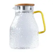 Water Pitcher Glass Water Pot 2000ml Heat Resistant Water Jug And Glass Set Square Kettle Boiling F Transparent