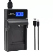 LCD CGA-S007 Battery charger For Panasonic LUMIX DMC TZ1BS TZ5 TZ50-S DMC-TZ4K