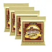 **4 SETS Ernie Ball Acoustic Guitar Strings Earthwood 80/20 Bronze 11-52 LIGHT**