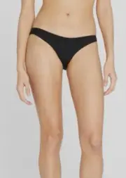 $120 Melissa Odabash Women's Black Toulouse Ribbed Bottom Swimwear Size 6