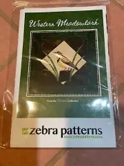 WESTERN MEADOWLARK BIRD Applique Pieced Quilt Pattern by Zebra Patterns