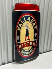 BALLARAT BITTER BEER CAN LARGE METAL SIGN DIE CUT 3D DESIGN