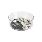2 x Clear Plastic Turntable Organiser Container Display Storage Box 23x8.5cm