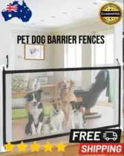 Pet Mesh Magic Gate Pets Barrier Baby Kid Safety Door Fence In/Ourdoor Guard