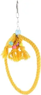 YARNOW Parrot Rope Swing Durable Hanging Perch for Parakeets Bird Stand with Hook Cage Accessory for and Playtime