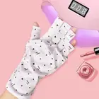 1 Pair Nail Lamp Gloves Lint Free Sun Protection Manicures Block Uv Ray