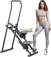 Upgraded Stair Stepper for Home Gym - Full-Body Vertical Climber with Larger Pedals, Adjustable Handlebar, and Compact Folding Design for Cardio Workouts,300LBS Capacity