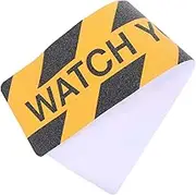 SEWOART Non-Slip Tape for Steps Anti Slip Stair Tape Floor Safety Tape Adhesive Traction Tape Non Slip Flooring 'Watch Your Step' Pattern