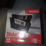 2 Packs of Imation 2HD IBM Formatted 1.44 MB 3.5" Diskettes New 41 Diskettes