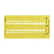 Round Settings and Stone Gauge Jewellery Templates Drafting Tools Jewellery Designing Stencils