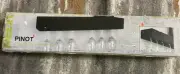 Kiera Grace Pinot Series Shelf with Wine Glass Rack - 24x3x5-Inch - Holds 6 Wine