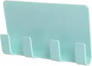 Paste Creative Mobile Phone Charging Stand Mobile Phone Holder Charging Stand Wall 4 Hook White Green