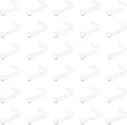 [LAURITAMI] Piercing Retainer Set Clear Septum Ring Plastic Nose Studs Eyebrow Lip Labret Stud Septum Hoops Cartilage Industrial Tragus Earring Retainer For Surgery