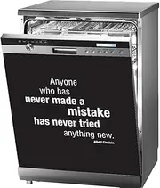 Einstein Kitchen Décor Magnetic Dishwasher Cover, Reusable Decal for Front Panel, Decorative Dishwasher Magnet Cover, 23.5” x 26”