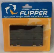 Flipper Replacement Acrylic Blades 3pk Aquarium Algae Scraper Parts