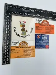 Vintage Kentucky Fried Chicken Dixie And Steggles Chicken Stickers