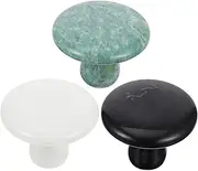 1 Set Mushroom Shape Jade Massage Stone Scraping Tool for Facial Care Circulation Reduce Wrinkles Portable Beauty Accessory for Women