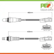 2x New * OEM * Pre-Cat & Post-Cat Oxygen Sensors For Nissan Qashqai J11 2.0L