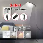 Modern Led Floor Lamp Table Desk Reading Study Adjustable Standing Pole Light