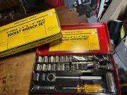 Vintage Cobra 41 Piece Metric & SAE Socket Wrench Set NIP 1/4" & 3/8" dr Japan