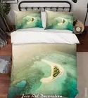 3D Sea Island Overlooking Quilt Cover Set Bedding Sets Pillowcases Queen