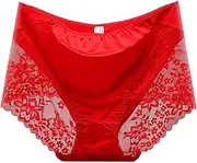 [Generic] Underwear Thong Cotton Medium Waist High Elasticity Pants Underwear Running Underwear for Women