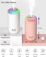 Mini Humidifier, 350ml Baby Humidifier for bedroom, Cool Mist Humidifier Baby,