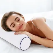 Round Bolster Pillow Case Pregnancy Neck Body Support Cylindrical Pillow 45x10cm