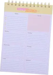 FUNOMOCYA Weekly Planning Pad Spiral Bound Desk Planner Memo Planner Task Notebook