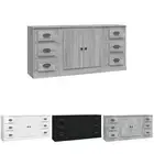 Highboards 3 pcs Cupboard Sideboard Storage Cabinet Engineered Wood vidaXL