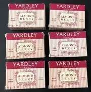 Yardley London Almond Berry Soap Lot of 6 Rare Discontinued Hard to Find