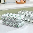 1/2 Tier Soda Can Dispenser Large Capacity Fridge Can Holder Freezer