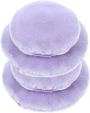 [Beatifufu] Velvet Puff Makeup Pads 4pcs Face for Foundation and Gentle and Comfortable Easy to Carry