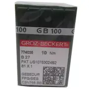 100PCS B27 DCX27 Groz Beckert Gebedur Titanium Industrial Overlock Sewing Needle