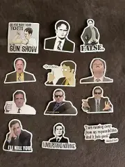 The Office Laptop Water Bottle Stickers Michael Scott Dwight Schrute Set