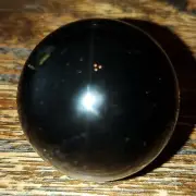 Black Quartz Crystal with Sheen Sphere Orb Ball 42mm, 108g