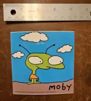 Moby Decal Sticker..Green Man 2000 Trip Hop Music, Little Green Man Moby