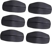 Angoily 6PCS Non Slip Silicone Shoulder Pads Invisible Decompression Inserts for Women Adhesive Washable Supportive Shoulder Pads Black