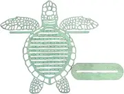 Tadill Jewelry Stand with Turtle Motif, Storage Rack for Earrings, Decorative Multi-Purpose Jewelry Hanger, Jewelry Display Stand for Bracelets, Green, as described