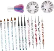 PLAFOPE 1 Set Nail Art Pens Brush Manicure Accessories for DIY Nail Art Elegant Design Easy to Use for Professionals and Beginners