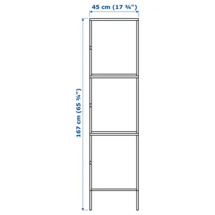 北歐IKEA宜家HÄLLAN附門組合櫃收納櫃抽屜櫃置物櫃邊櫃鐵櫃/白色三門/45x47x167/二手八成新/特$3780