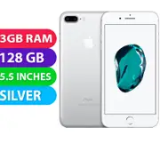 Apple iPhone 7+ Plus (128GB, Silver) - Refurbished (Excellent)