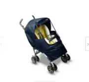 Manito Elegance Alpha Stroller Weather Shield/Rain Cover - Navy