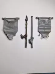 2x Banners Arm Warhammer Fantasy Undead Vampire Counts Skeleton Warrior Bits OOP