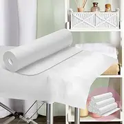 ALFORDSON 6 Rolls 300Pcs Massage Table Sheets, 200cm x 80cm Disposable Bed Sheet, White Breathable SMS Non-Woven SPA Massage Table Cover, Water & Oil Proof Bed Cover for SPA Tattoo Beauty Salon