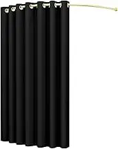 Fitting Room Curtain Rod, Clothing Store Wall Hanging Rod, Temporary Privacy Protection Dressing Room With U Shaped Rod For Shopping Mall(Black,90x90x200cm)