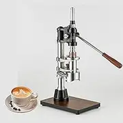 Manual Lever Espresso Maker,Portable Espresso Maker,1-16bar Pressure,304 Stainless Steel Commercial Hand-Pressed Coffee Machine,100ML Water Capacity,Detachable Design with Pressure Gauge