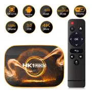 HK1 Android 11 Android 12 Quad-Core TV BOX 6K 2.4G 5G Wifi Smart Media Player US