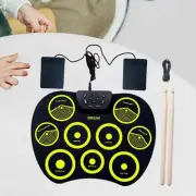 Electronic Drum Kit Compact Roll up for Children Beginners Boys and Girls